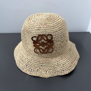 Loewe woven straw hat for sun protection